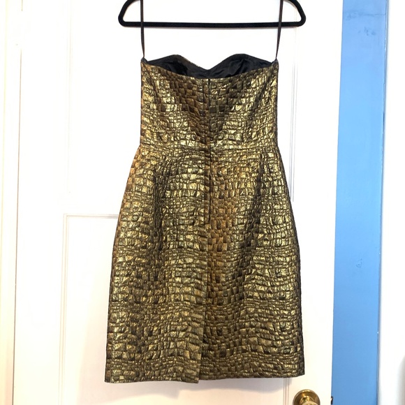 Donna Karan Golden Cocktail Dress - Picture 3 of 14